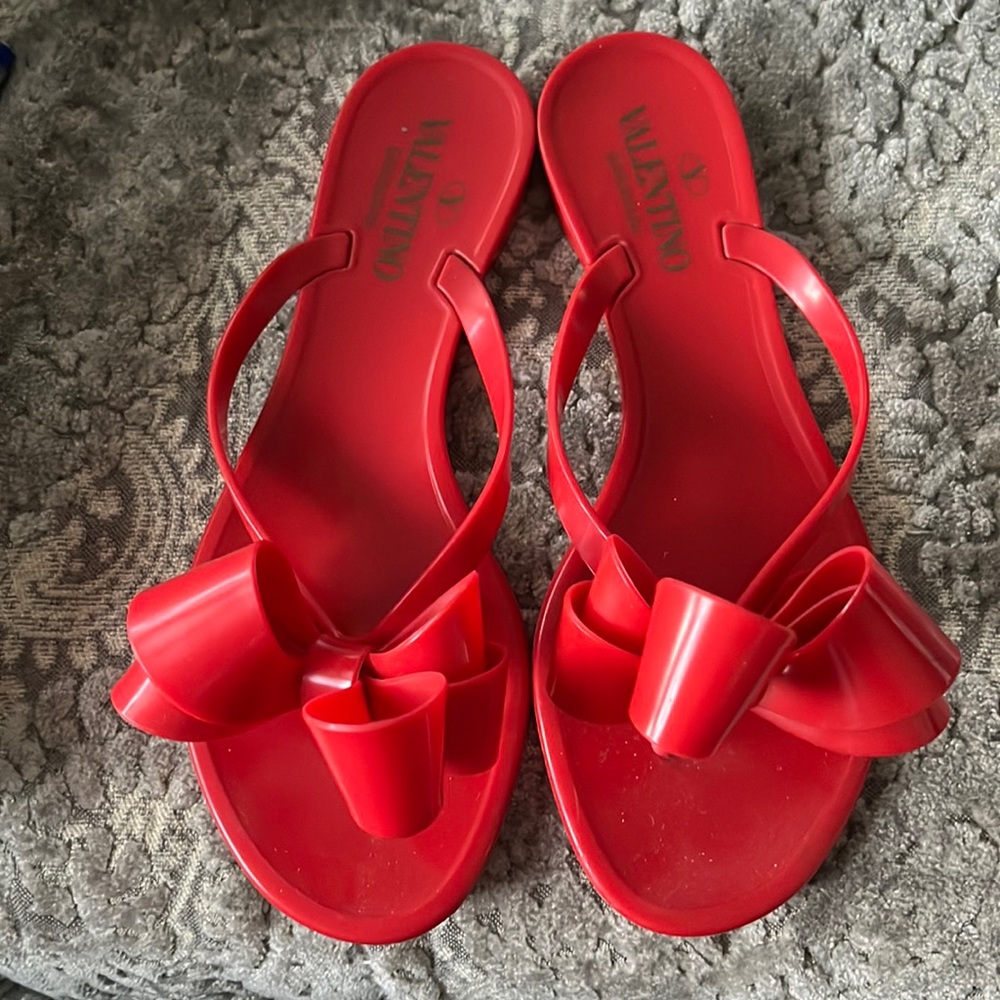 Valentino red jelly sandal